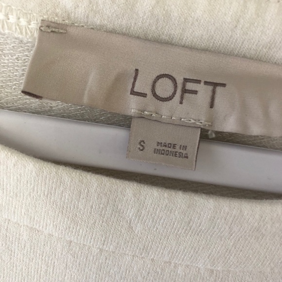 Loft | Stripe Flower Appliqué Dress - Picture 3 of 4